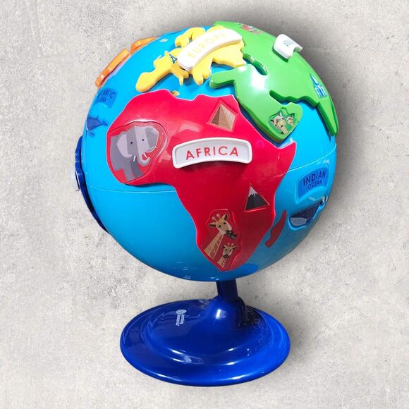 Learning Resources Puzzle Globe Educational Toy Continents Map Complete, EUC - Picture 1 of 9